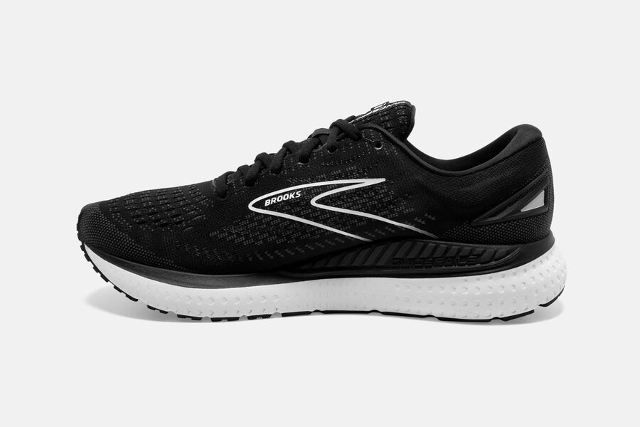 Brooks Glycerin GTS 19 Road Running Shoes Mens Black/White 356019-MTW